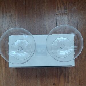 Mikasa Transparent Glass Dish Pair